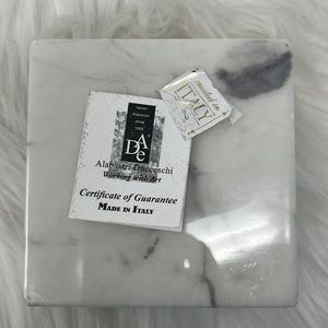 Genuine Volterra Alabaster Italian Swivel Top Trinket Box 4.25" wide X 2.5" tall